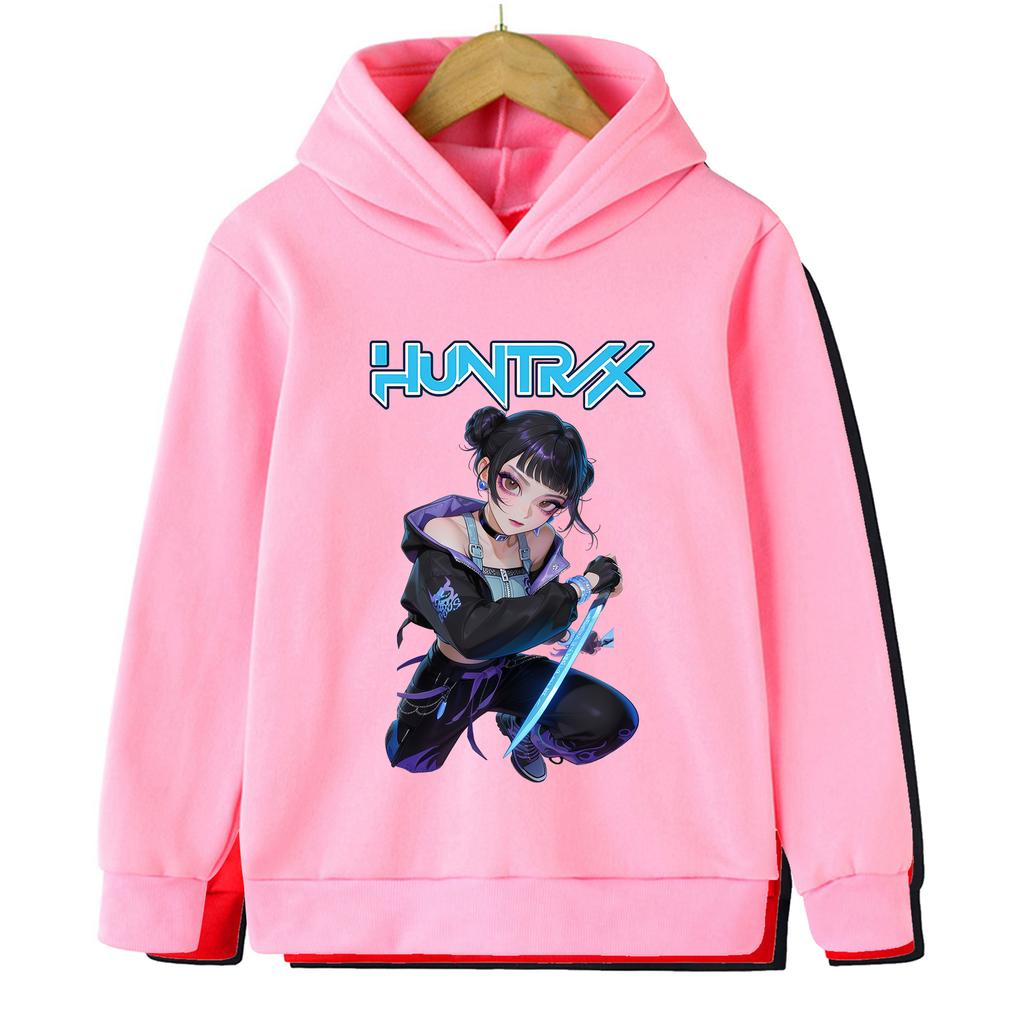 2025 Neu KPop Dämonenjäger Frühling Cartoon Lässig Bedruckt Mädchen Hoodie Mädchen KPop Kinder Jungen Hoodie Top Sweatshirt