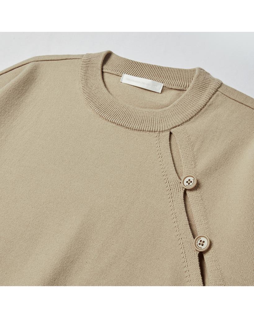 WORTHWHILE MOVEMENT Oblique Line Crewneck (Camel)
