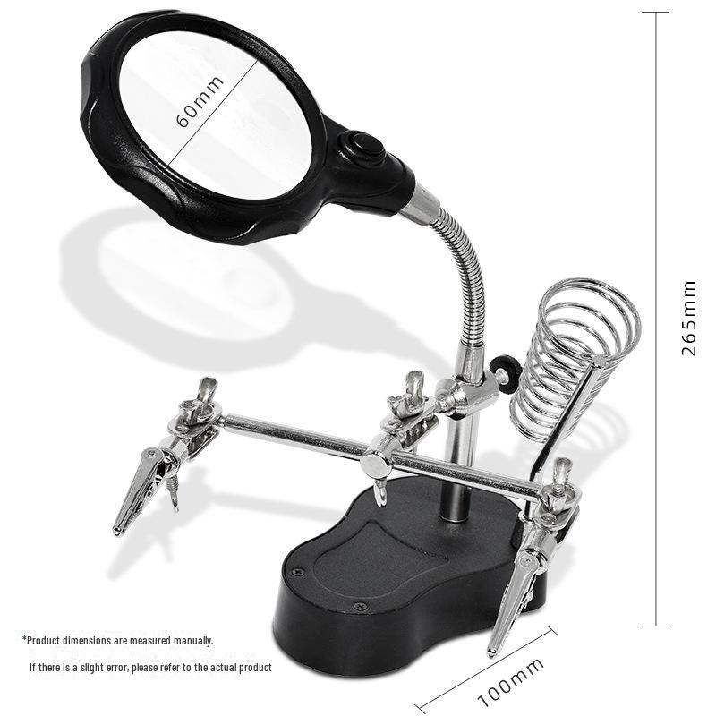 

Світлодіодне настільне збільшувальне скло з підставкою для ремонту друкованої плати null