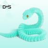 30cm/40cm/60cm 3D Printed Snake Ornament Movable Joints Bedside Table Snake Figurine Prank Toy Desk Decor