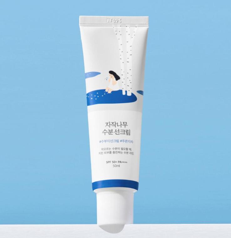 ROUND LAB Birch Moisturizing Sunscreen SPF50+ PA++++ – Hydrating Daily Sun Cream