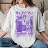 Chainsawunisexs Reze Anime T Shirt Unisex Unisexs Cotton Unique Tshirt Round Collar Tees Short Sleeve Clothing Summer