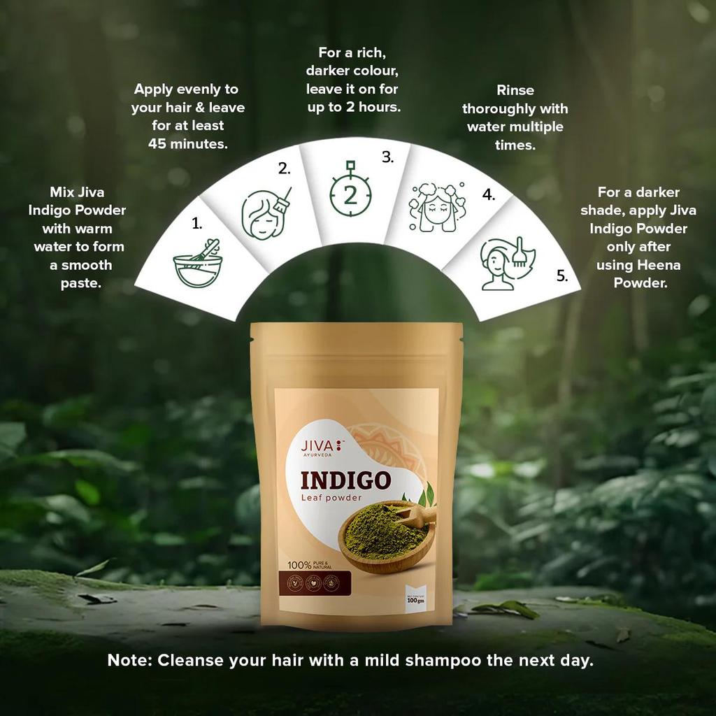 Indigo Leaf Powder | Pure Indigofera Tinctoria | Natural Hair Application Powder | 200 G