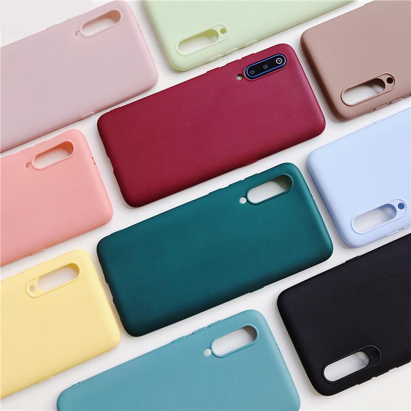 Candy Color Silikon Handyhülle für Samsung Galaxy A50 A70 A30 A40 A20 A10 Galaxi A51 A71 A20e M30s A7 2018 Matte Soft Tpu Hüllen