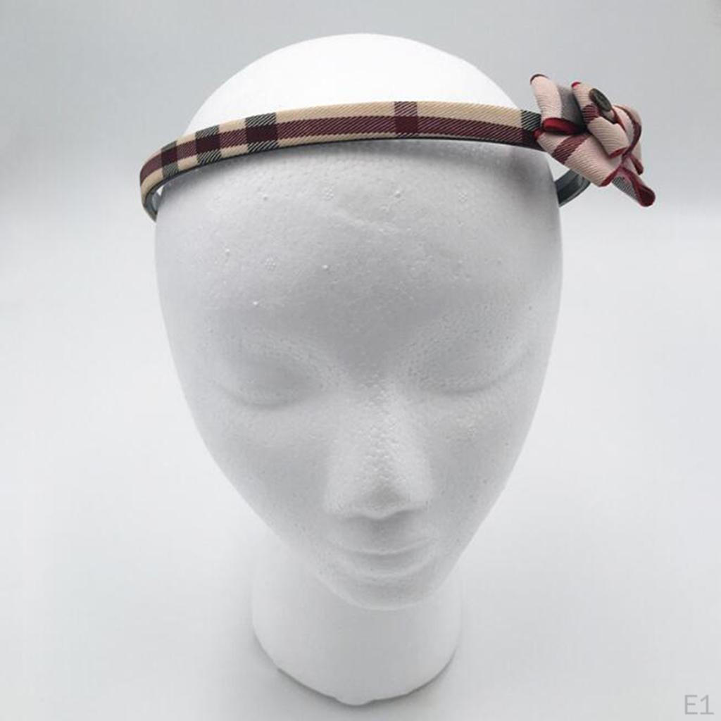 Female Headband Headset Display Head Manikin White