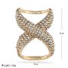 Eco-friendly Rhinestone 8-Shaped Scarf Buckle: Fashionable, Versatile Accessory for Scarves and Shawls