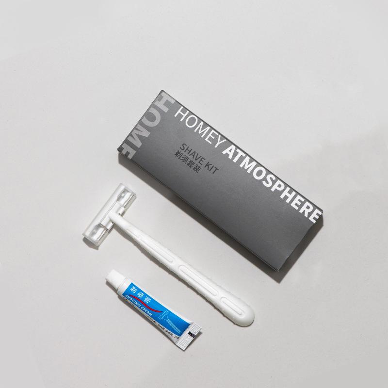 Disposable Razor and Shaving Cream Set for Hotel or Guesthouse Toiletries