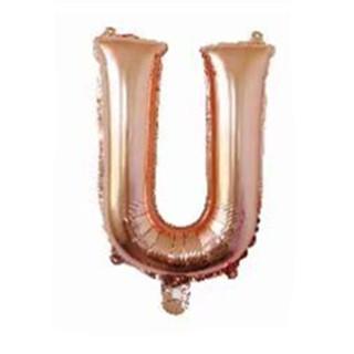 16 Inch Slim Gold Letter Aluminum Foil Balloon Bright Gold Wedding Decoration Film Balloon
