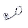 Penishakenring aus Edelstahl, Penis-Bondage, Einzelkugel-Plug, Analhaken-Dilatator, BDSM-Bondage, Keuschheitsschloss, Gay-Sexspielzeug