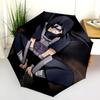 Itachi Uchiha Pattern, Automatic Folding Umbrella, Portable and Foldable Design, 8 Ribs, a Christmas or Birthday Gift.