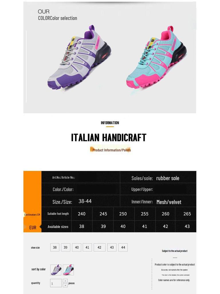 2025 K501 Damen Trendige Europäische und Amerikanische Lässige Sportschuhe, Offroad Outdoor Wandersneaker.