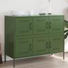 Vidaxl Cabinet, Olive, 100.5X39X79 Cm, Steel