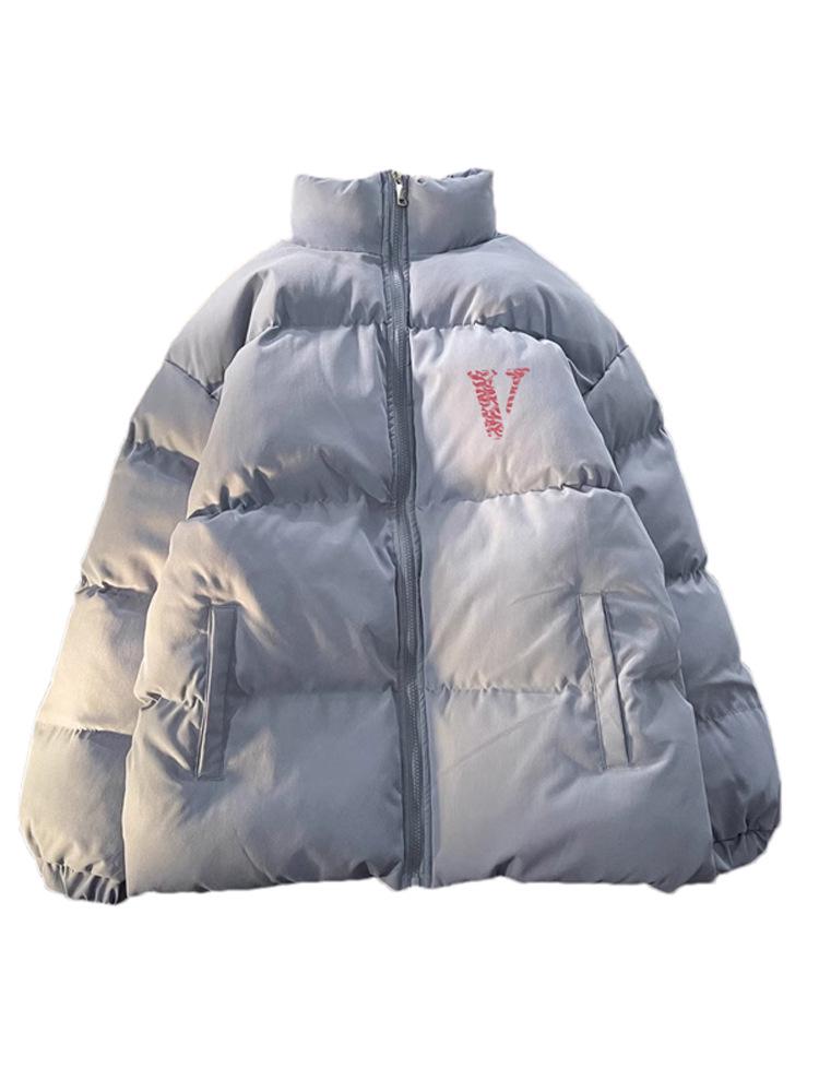 2024 Winter Fashion Unisex Stand-Up Collar Cotton-Padded Jacket - Warm, Thickened, Loose Fit