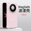 Applicable To Huawei Mate11ProMax Mobile Phone Case Pro New Ripple Liquid Silicone Magnetic Anti-drop  Case