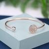 Europe and the United States popular simple fashion life tree opal gold-plated bracelet light luxury all over the sky розового золота