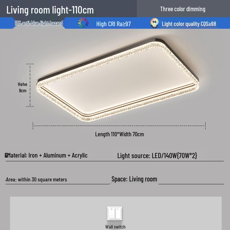 Italian Luxury Ceiling Lamp Set: 2025 Modern Atmospheric Design for Living Room