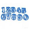 10Pcs/set Large 0-9 Arabic Numbers Cookie Cutter Molds Plastic 3D Pressable Biscuit Fondant Stamps DIY Birthday Cake Decoration