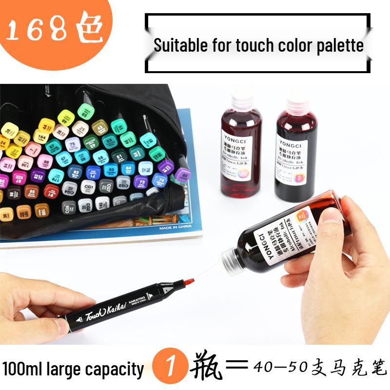 

168 Colors Universal Alcohol-Based Marker Ink Refill, 100ml