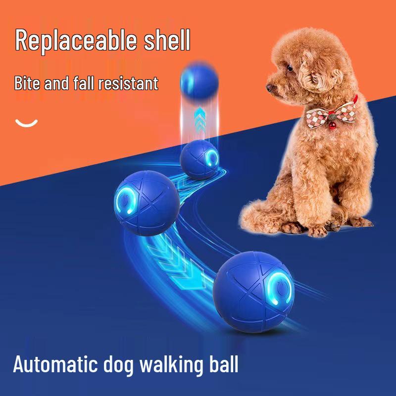 Cross-Border Pet Electric Bouncing Ball: Bite-Resistant Toy for Cat & Dog Boredom Relief