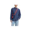 Levis Solid Color Single-Breasted Collar Long Sleeve Shirt Men Shirts Blue A3323-0000
