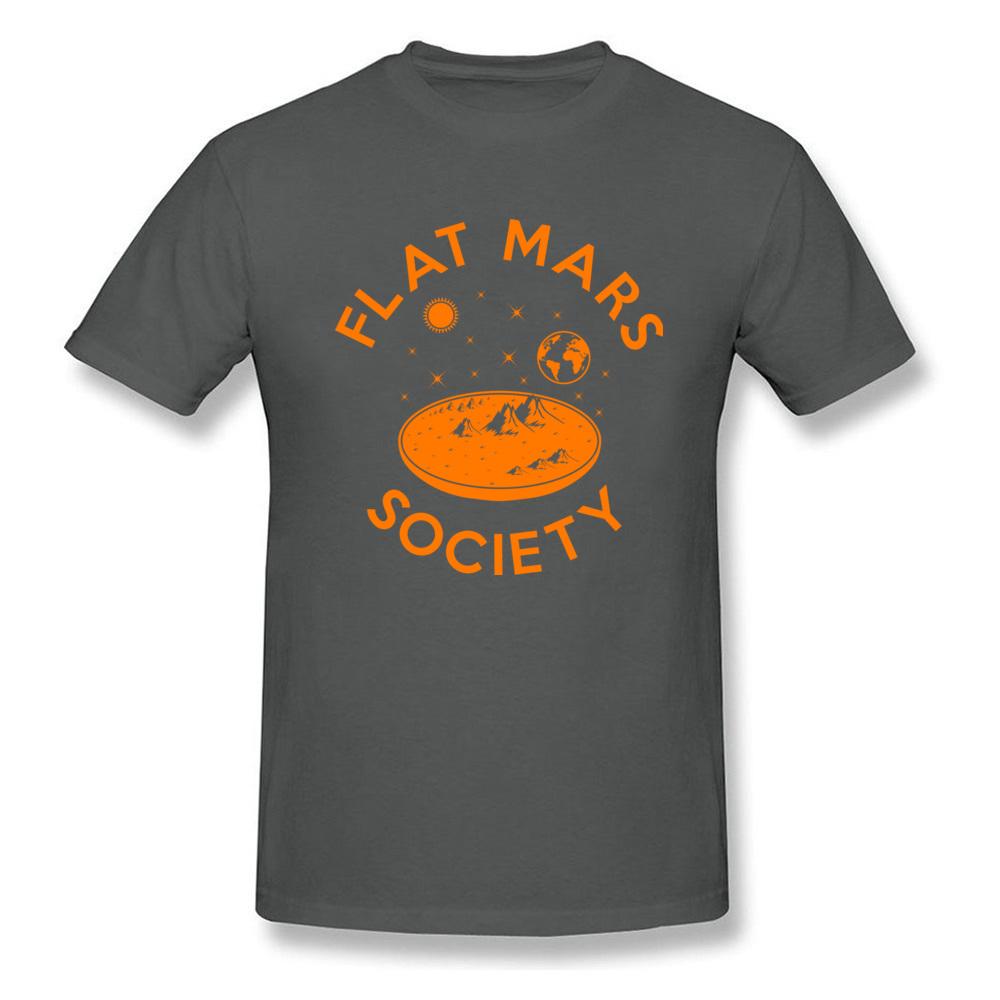 Koszulka Flat Mars Society Męska Kreatywny Design T-shirt Kreskówkowy Nadruk T-shirt Męska Bawełniana Czarna Odzież Litery Topy Koszulki Chłopięce