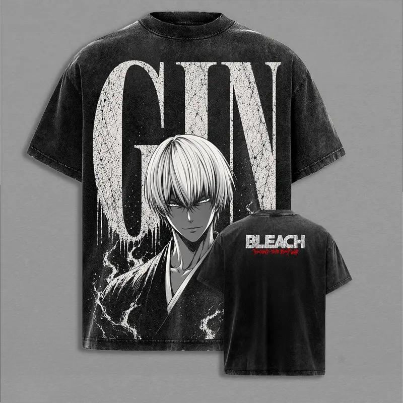 Grimmjow Jaegerjaques BLEACH Anime Clothing Men Women T-shirts Short Sleeve Washed T Shirt Cotton Tshirt Harajuku Unisex Tops