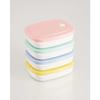 Skater Rice, Frozen, Pre-made Rice Container, Seal Container, Storage Container, 280ml, Thin, Powder Pastel, Blue SLG2