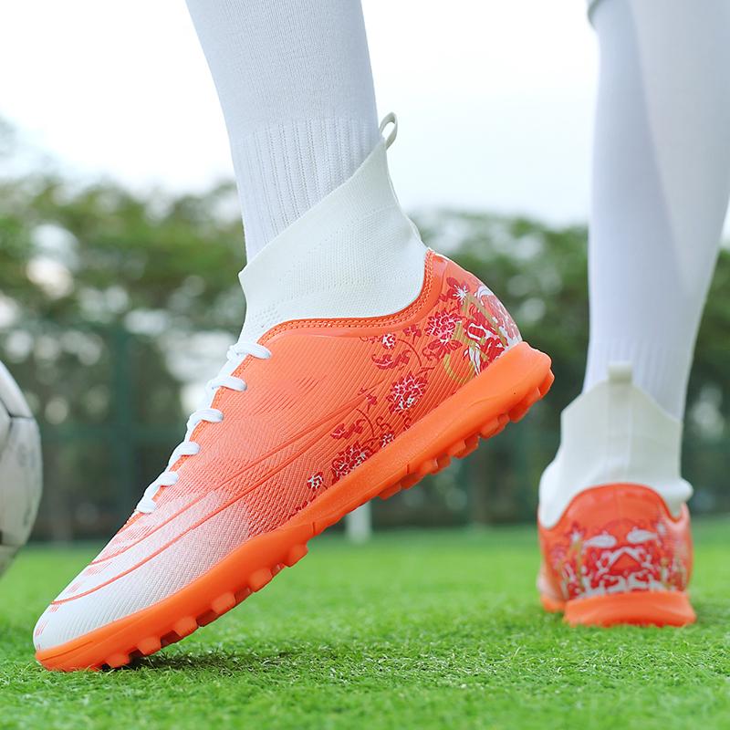 Scarpe da Calcio TF per Uomo Donna Uomo Scarpe da Calcio Tacchetti da Calcio Antiscivolo Ultraleggere Scarpe da Ginnastica Ragazzi Ragazze