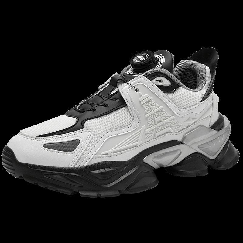 

Новые кроссовки на платформе мужские молодежные и для молодых пап, мужские меховые второго поколения, с вращающимися кнопками, модные 45