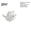 Kitten Decorative Statue 3D Printed Mini Cat Figurine, Cartoon White Statue, Modern Ornament Animal Sculpture for Desk Decoration, Gift Pet