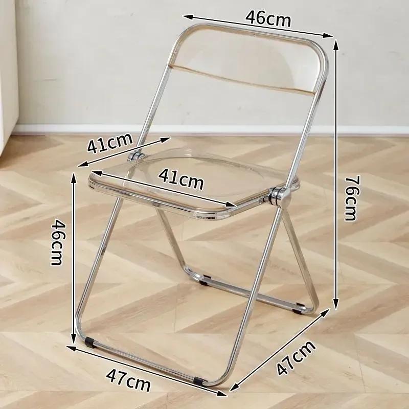 Transparent Crystal Folding Chair Acrylic Discounted Item
