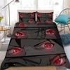 N-Naruto Animes Duvet Cover Set Home Style Bedding Soft Laundry Cotton Bed 3 Piece Set Student Dormitory Gift