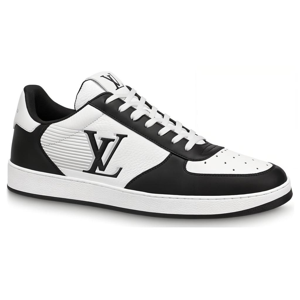 LOUIS VUITTON Rivoli Sneakers 'White With Stripes And Black Logo' 1AAS5C