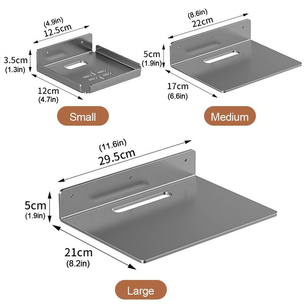 Space Saving Projector Rack Stainless Steel WiFi Router Shelf Living Room
