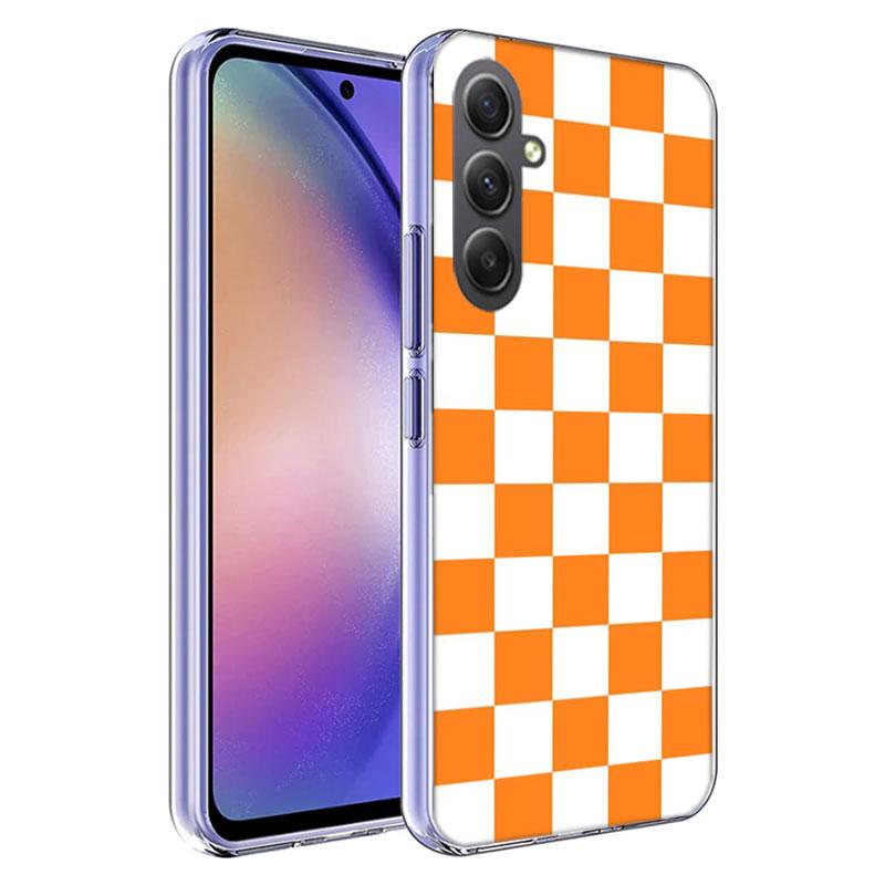 Retro Classic Chess Board Grid Phone Case for Samsung A16 A26 A36 A56 A17 A37 A57 A07 A06 A02S A03 A04S A05S Galaxy Note 20 10 A