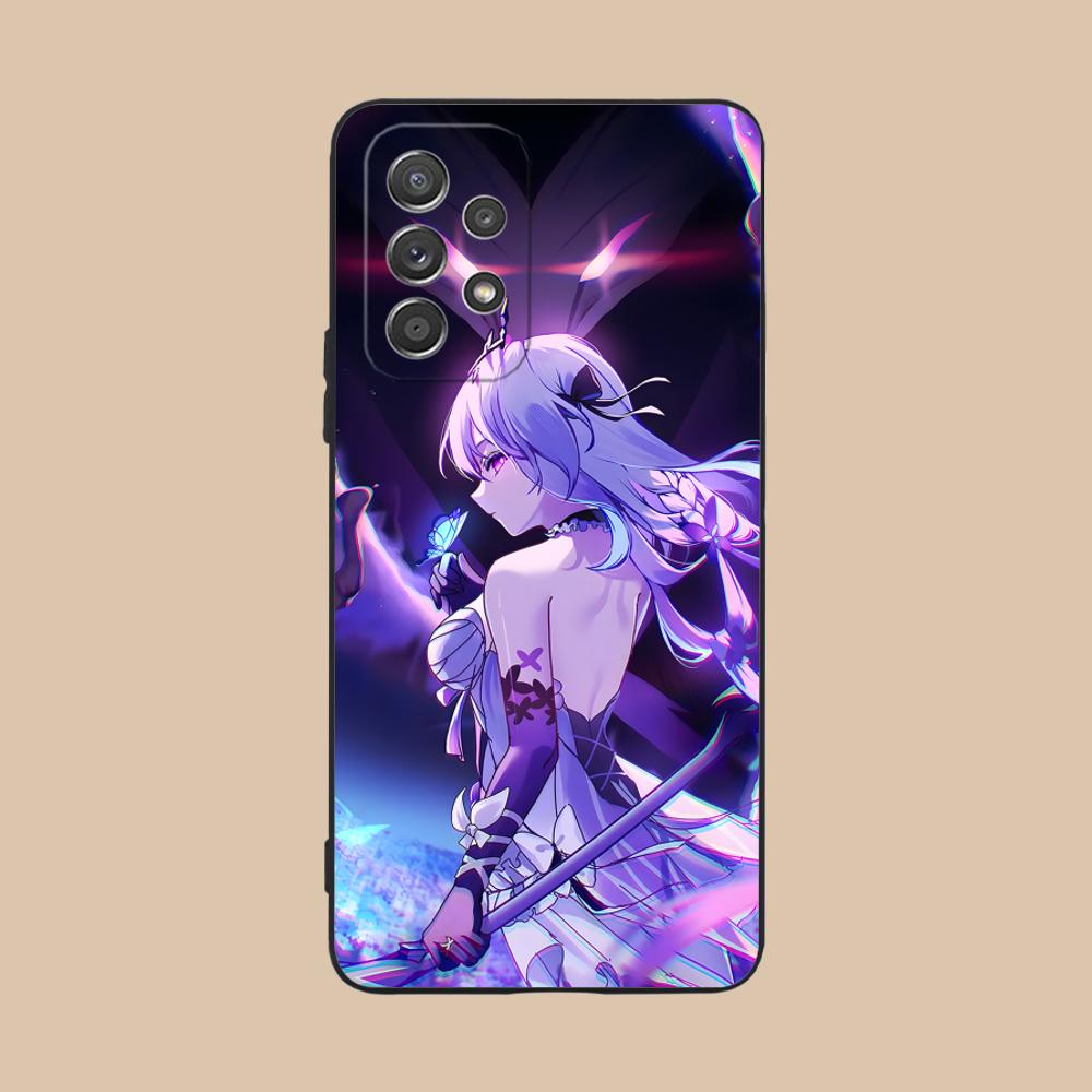 

HSR Castorice Matte TPU Mobile Phone Case for Samsung Galaxy M55 54 42 35 34 33 32 23 22 15 14 13 12 F55 5G Colorful Cover Galaxy F04
