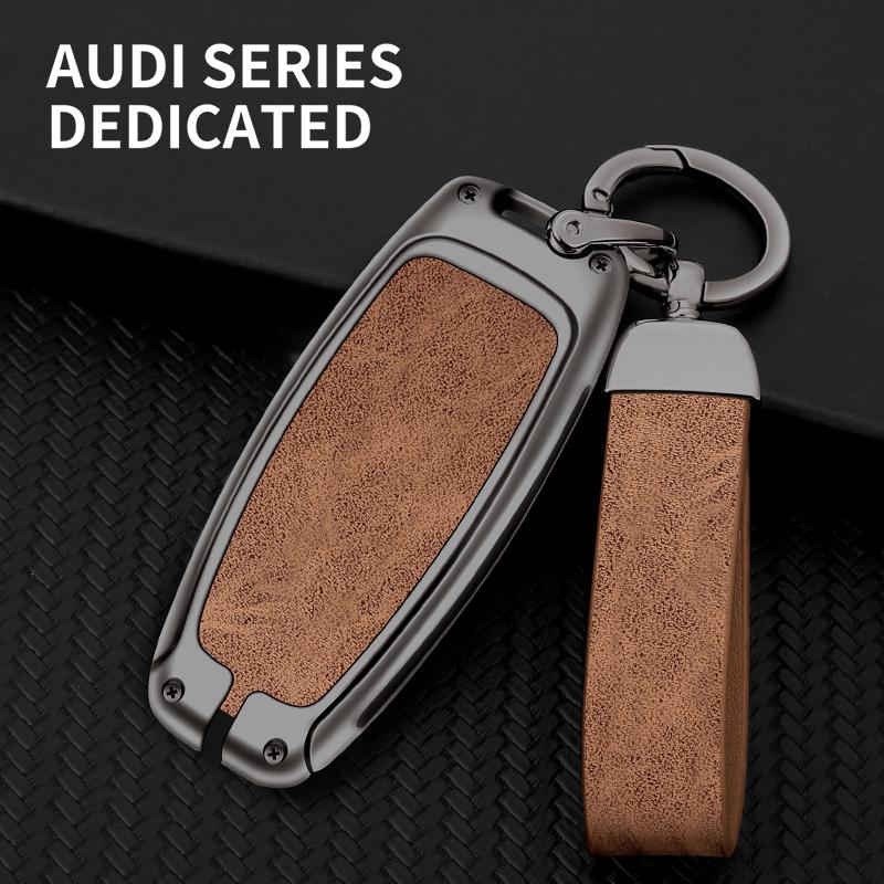 Carcasa de husă pentru chei de la distanță pentru A3 A4 B9 A6 A7 4K A8 E-tron Q5 Q8 C8 D5 SQ8 Geanta de protecție Accesorii pentru breloc