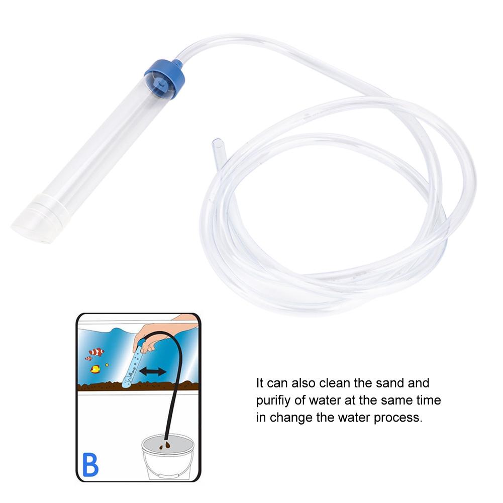 Aquarium Cleaning Pump Kit Small Fish Tank Cleaner Changing Water Tool