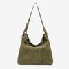 Autumn and winter suede woven bag 2025 new niche design simple commuter versatile shoulder bag large capacity handbag