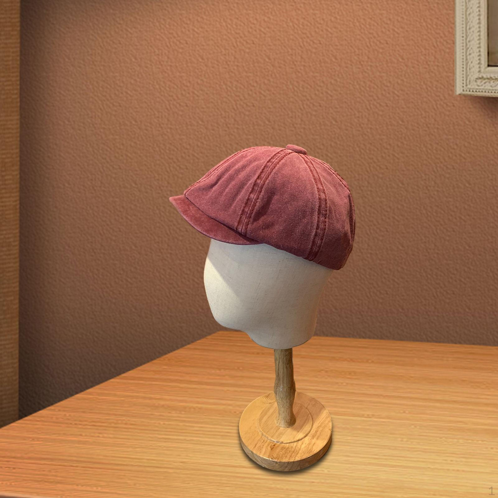 

Кепка газетчика Осень-зима Кепка таксиста для вождения, свиданий, путешествий кларет