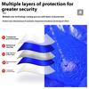Water Resistant Plastic Tarp Double Layer Design Outdoor Rain Shelter Cover For Camping Picnics Weatherprevent Rain Tarp