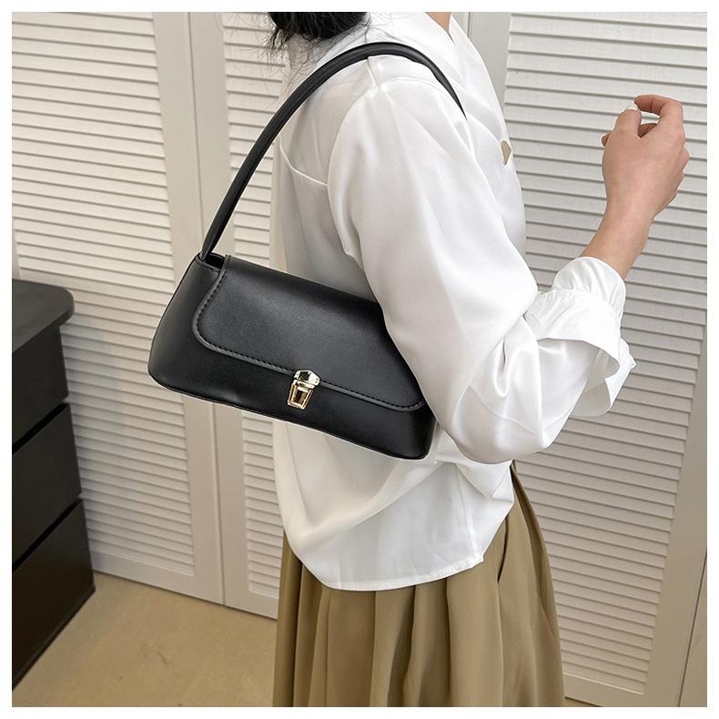 Modische Damen-Schultertasche aus Kunstleder mit einzelnem Riemen, Crossbody-Tasche