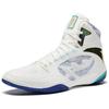Anta Comfortable Non-Slip Durable High-Top Professional Wrestling Shoes Men Shoes White Black Blue 412440103-6