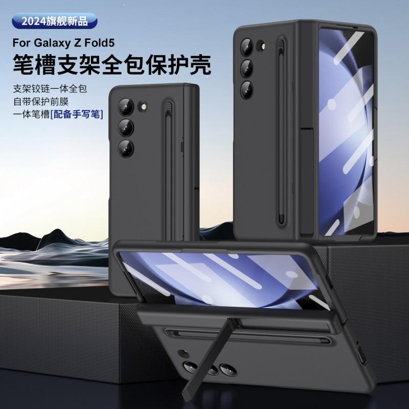 TPU Full Cover Case With Pen Slot Kickstand Galaxy Z Fold8 Ultra Fold7 Fold6 Compatible