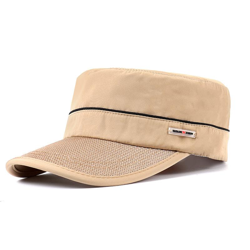 Quick-Drying Flat Cap Men's Summer Sun Hat Sunscreen Breathable Military Caps Lightweight Outdoor Sun Hat