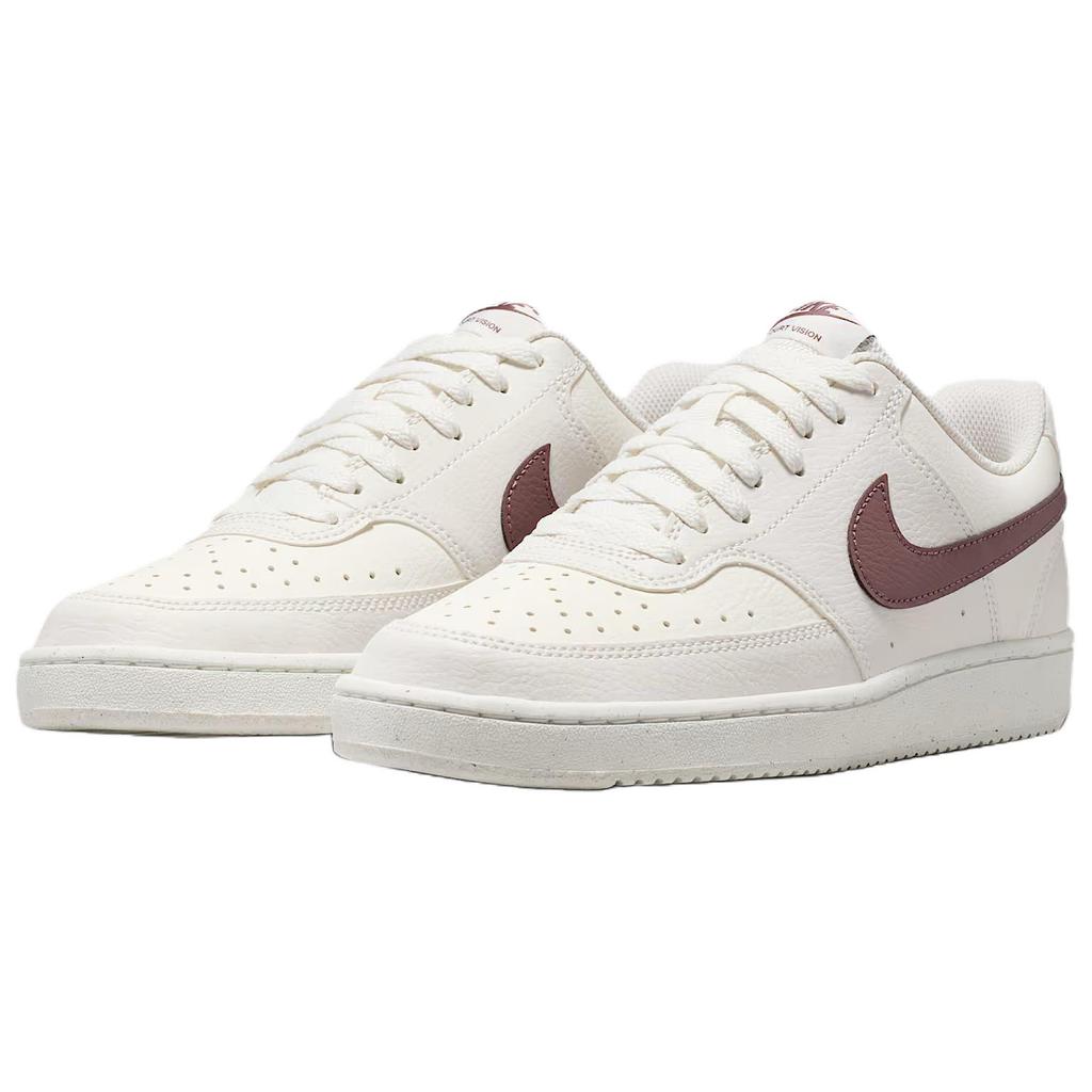Nike Court Vision Low Off White Brown Women Sneakers DH3158-012