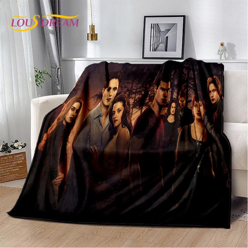 Twilight Saga HD potištěná měkká plyšová přikrývka, flanelová přikrývka do obývacího pokoje Ložnice Pohovka Piknikový potah pro děti
