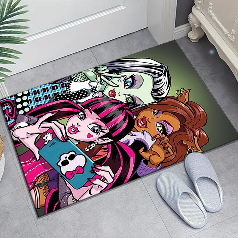1pc Monster High Draculaura4 Design Area Rug - Non-Slip, Soft & Cozy Floor Mat for Living Room, Bedroom, Office - Indoor/Outdoor Decorative Carpet