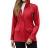 Womens Raincoats With Hood  Lightweight Outdoor Hooded Waterproof Windbreaker Solid Trench Coat Jacket Plus Size