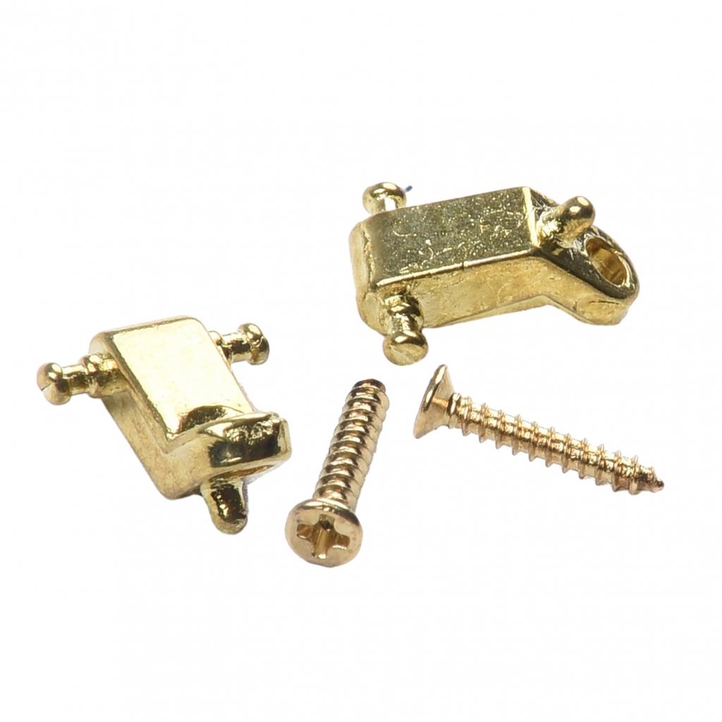 Guitar String Tree Retainer In Chrome/gold With Mounting Screws Instrument New